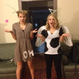 Oh Deer and Holy Cow DIY costumes